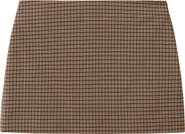 MANGO Check Miniskirt