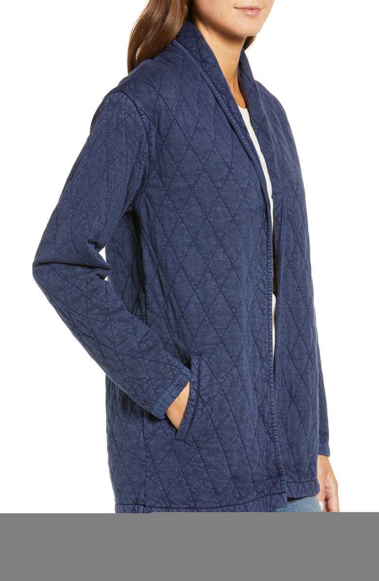 Lucky Brand Quilted Long Jacket, Alternate, color,