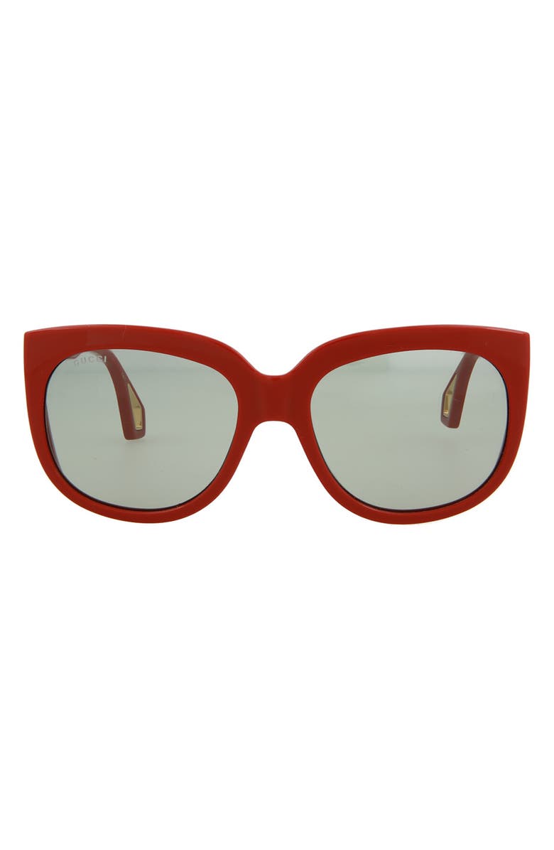 Gucci Square Cat Eye Sunglasses, Main, color, 