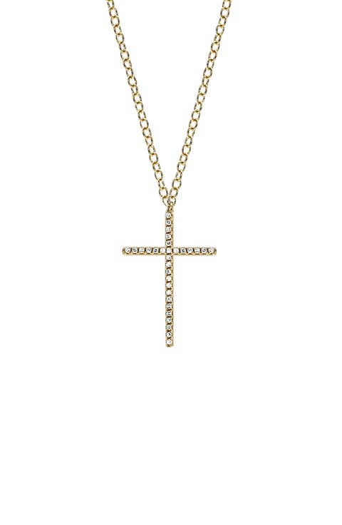 Diamond Cross Pendant Necklace