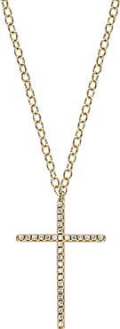 EF Collection Diamond Cross Pendant Necklace