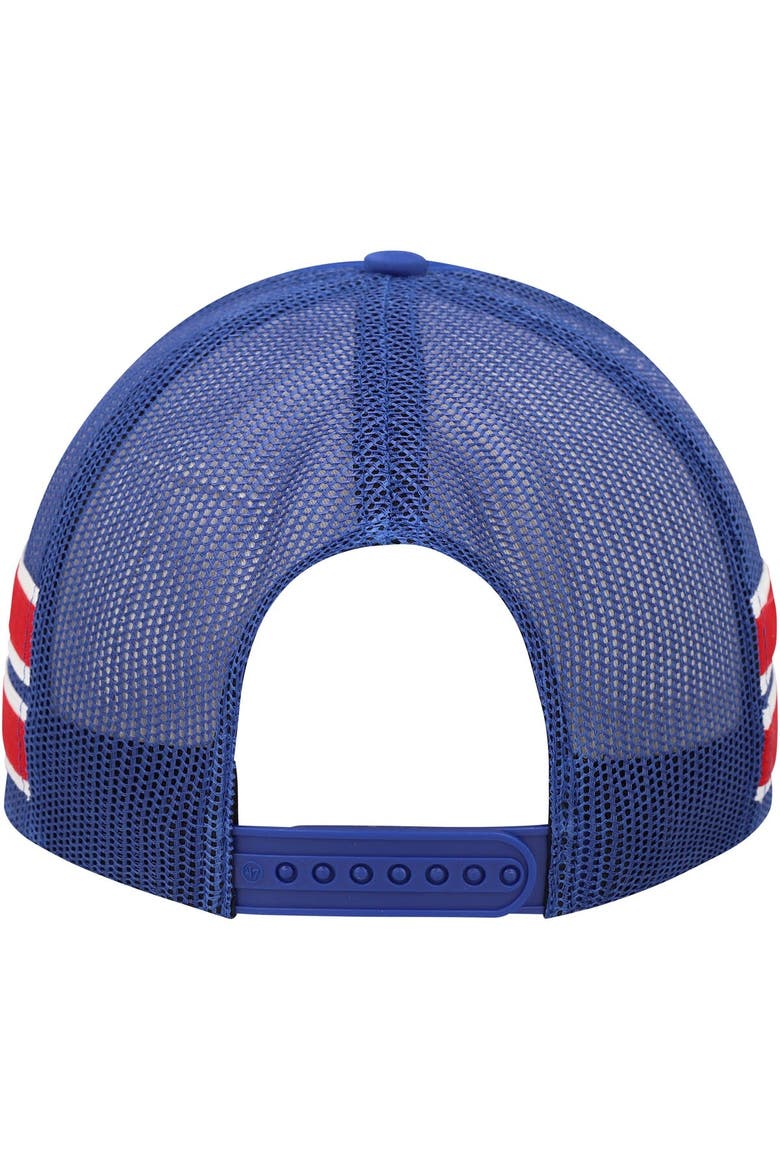 Men's '47 Royal Kansas Jayhawks Sideband Trucker Adjustable Hat, Alternate, color, Royal