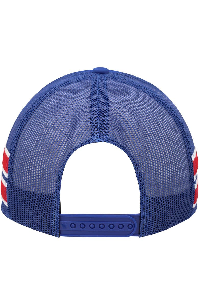 '47 Men's '47 Royal Kansas Jayhawks Sideband Trucker Adjustable Hat, Alternate, color, Royal