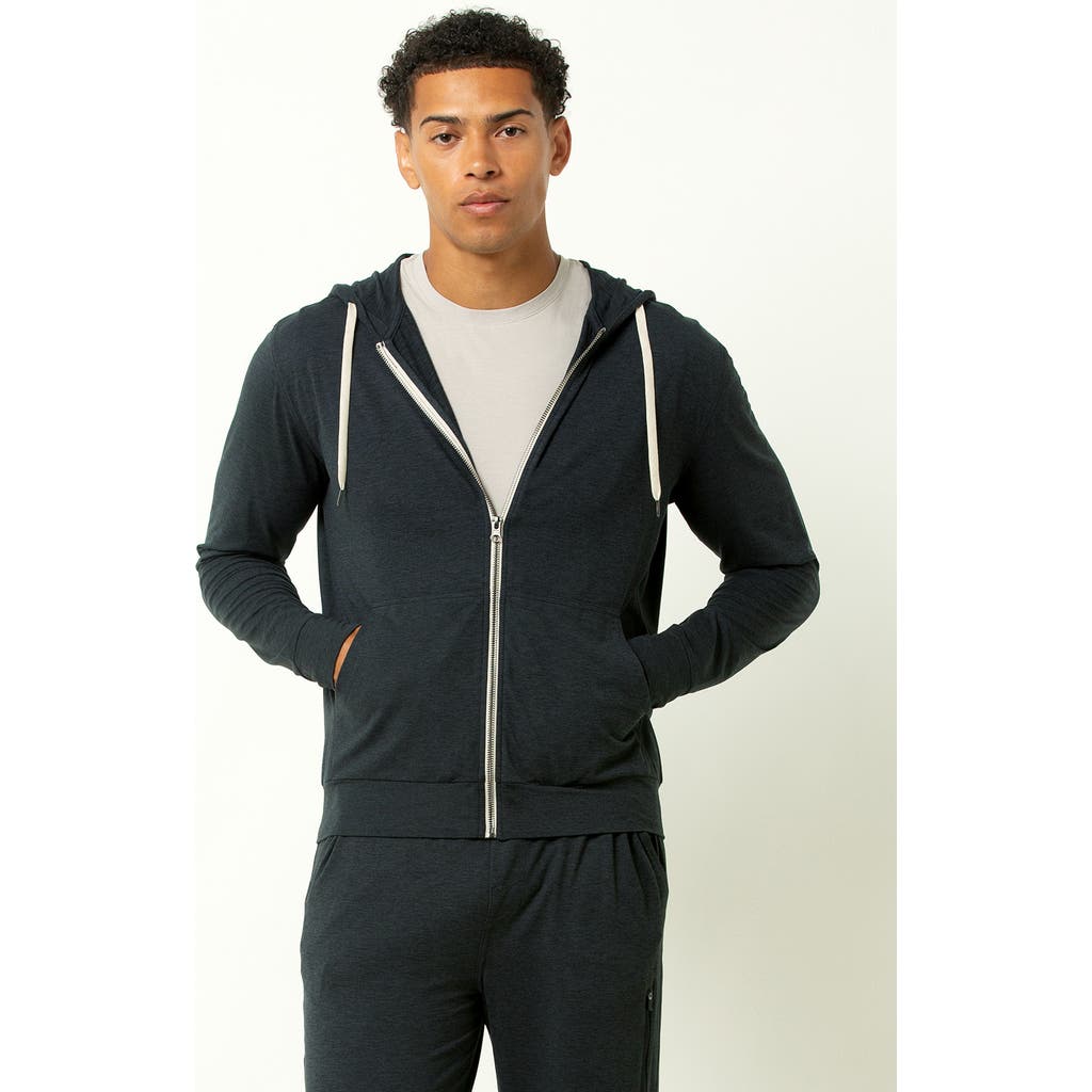Single Stitch Everyday Full Zip Hoodie In Blue