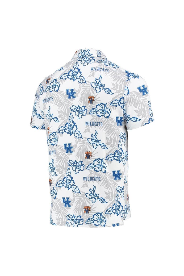 Men's Reyn Spooner White Kentucky Wildcats Performance Polo, Alternate, color, White
