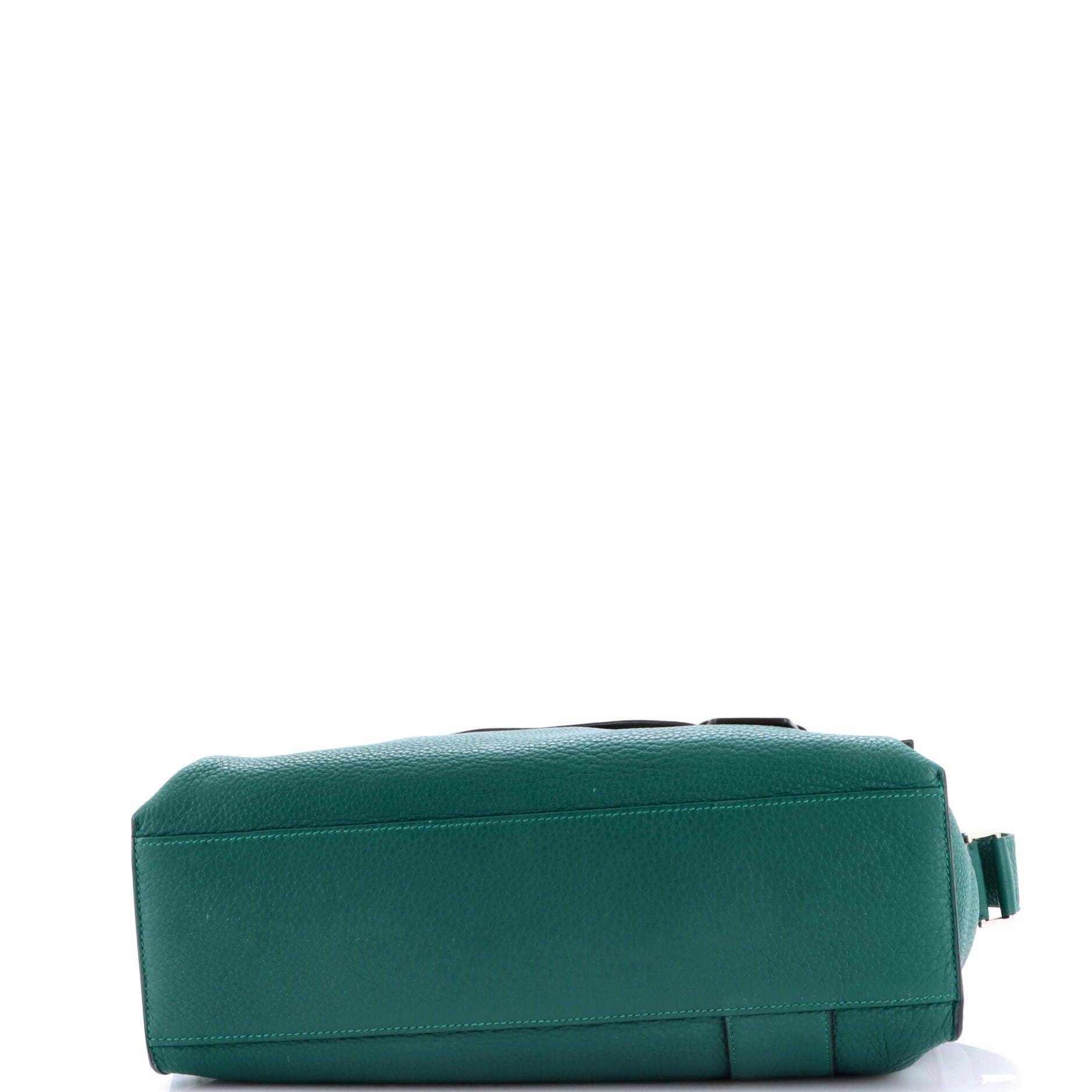 Pre-Owned Hermes Alfred Messenger Bag Clemence 35, Alternate, color, Malachite