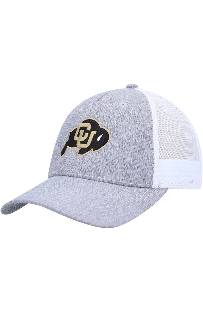 AHEAD Men's Ahead Charcoal/White Colorado Buffaloes Brant Trucker Adjustable Hat, Main, color, Charcoal