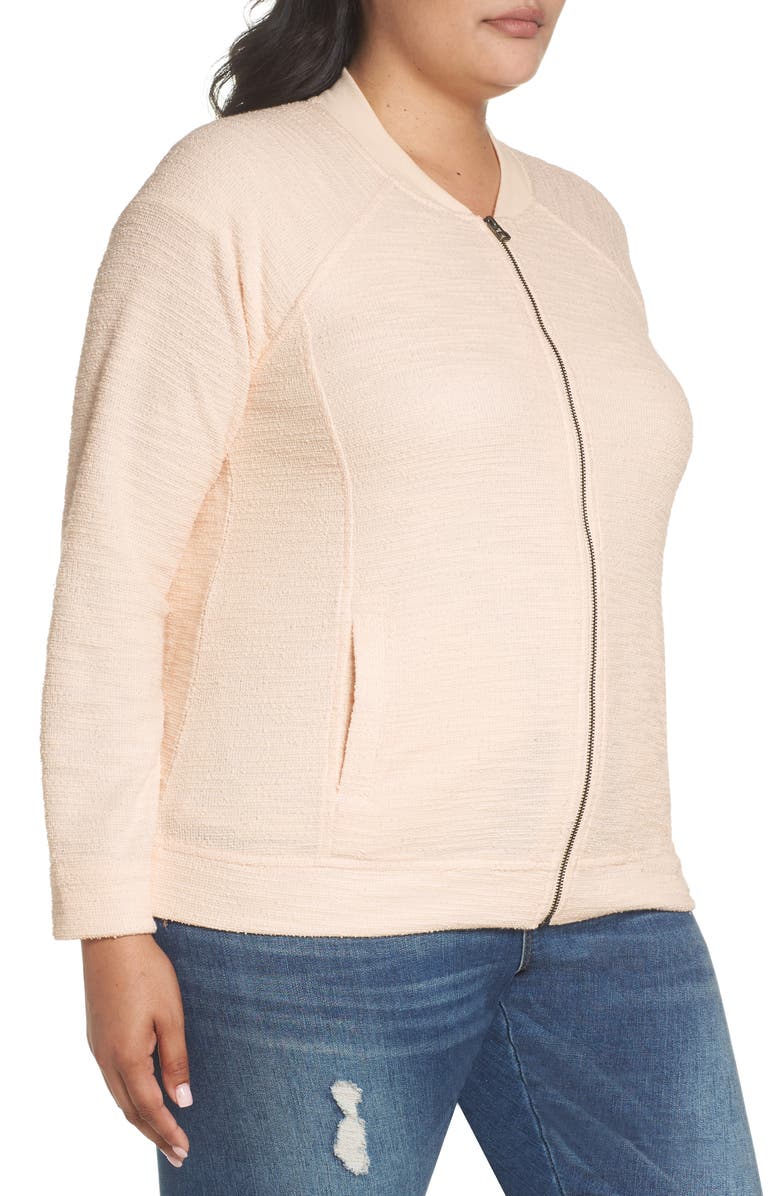 Caslon<sup>®</sup> Knit Bomber Jacket, Alternate, color, 