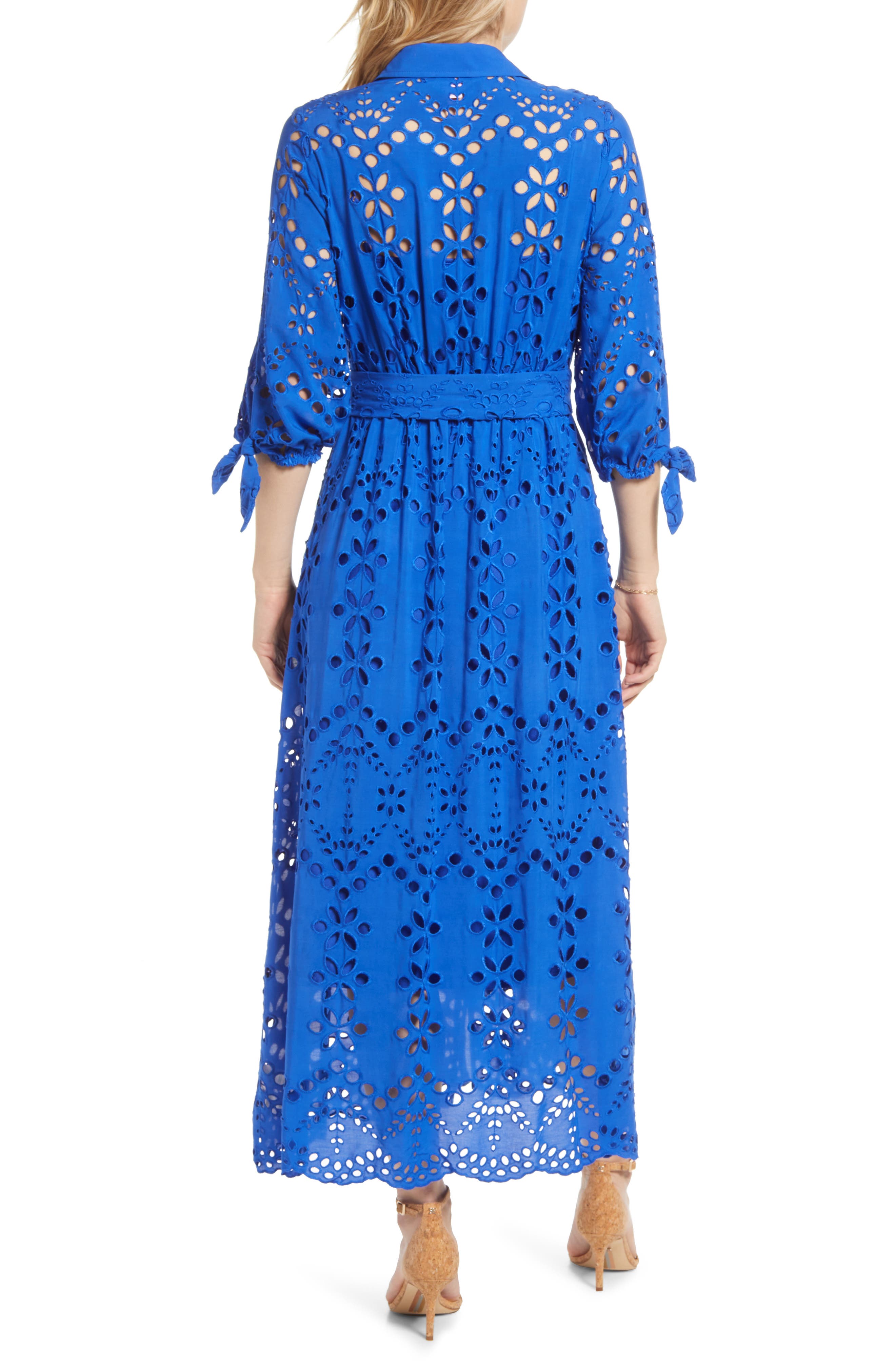 Abito Midi Lilly Pulitzer Amrita Rosa – Soiree Eyelet Con Volant E Smerli – Taglie 2-4