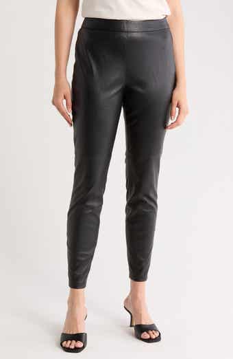 BOSS Orange Taskin Faux Leather Ankle Skinny Pants