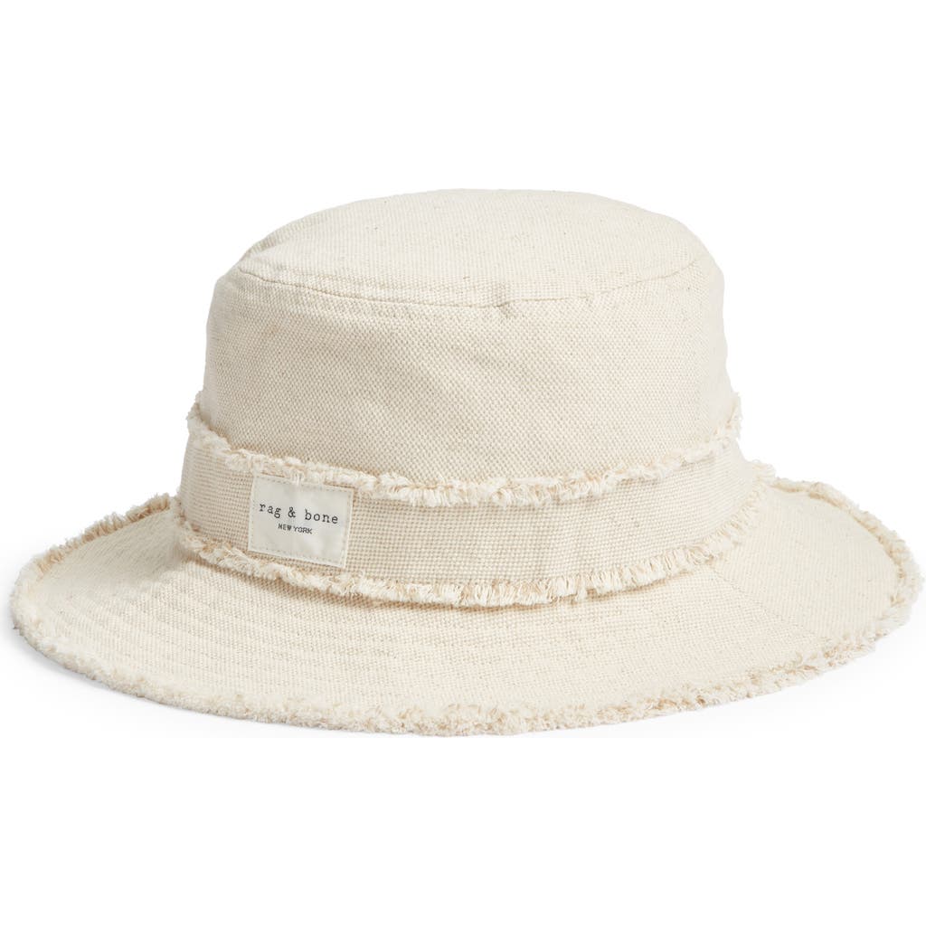 Rag & Bone Addison Cotton & Linen Cruise Hat In Neutral