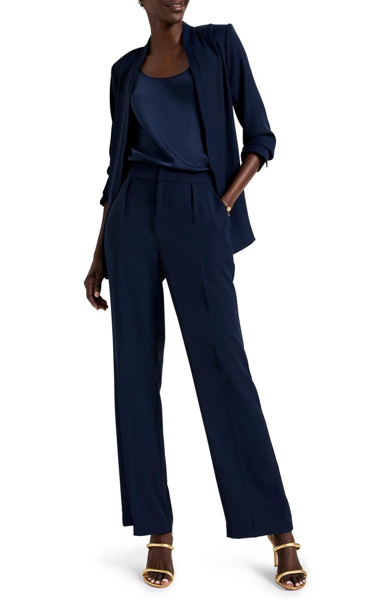 NIC+ZOE Social Edit Wide Leg Pants, Alternate, color, Dark Indigo