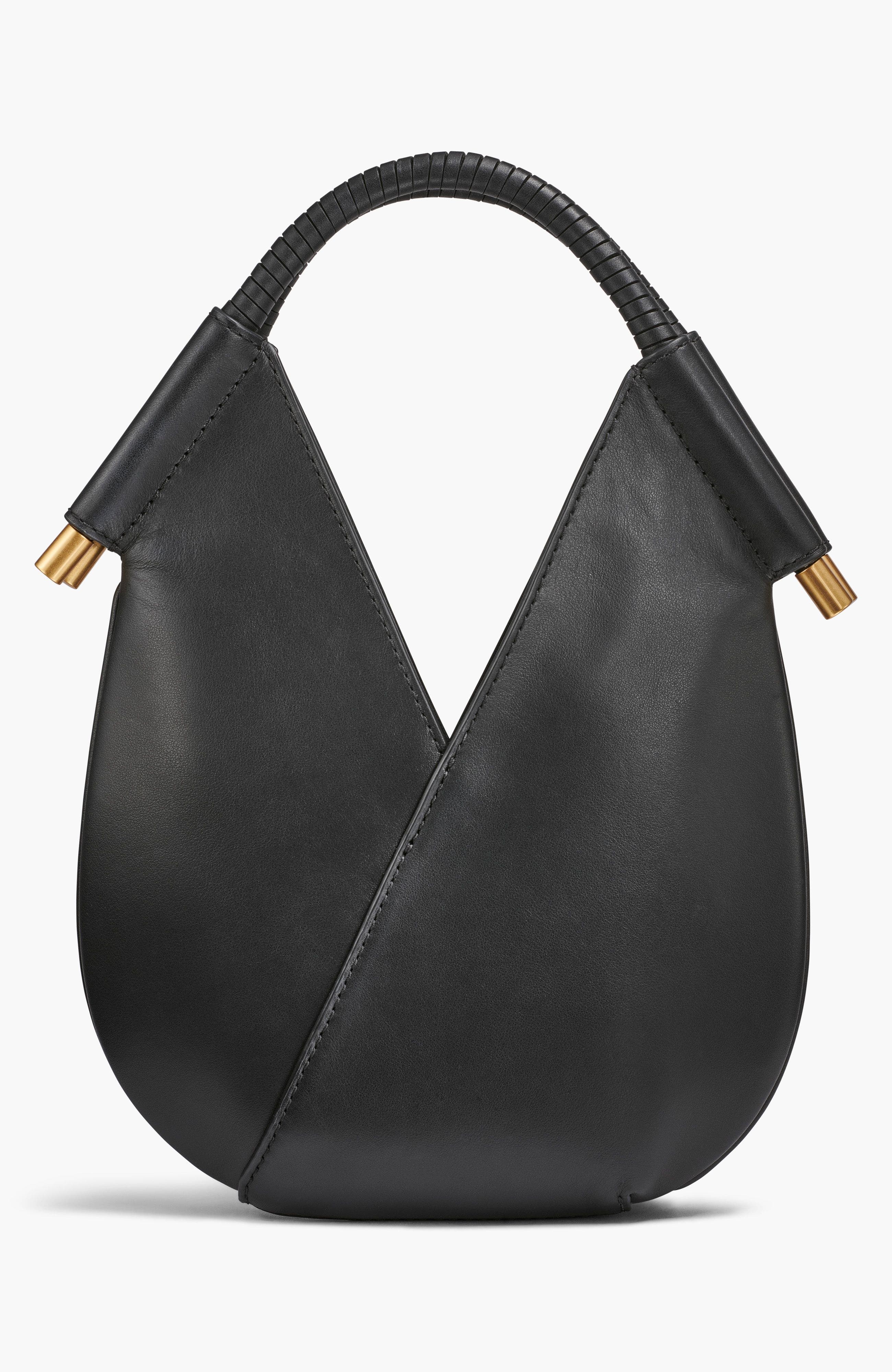 Donna Karan New York Baldwin Solid+Charms Micro Crossbody, Alternate, color, Black/Gold