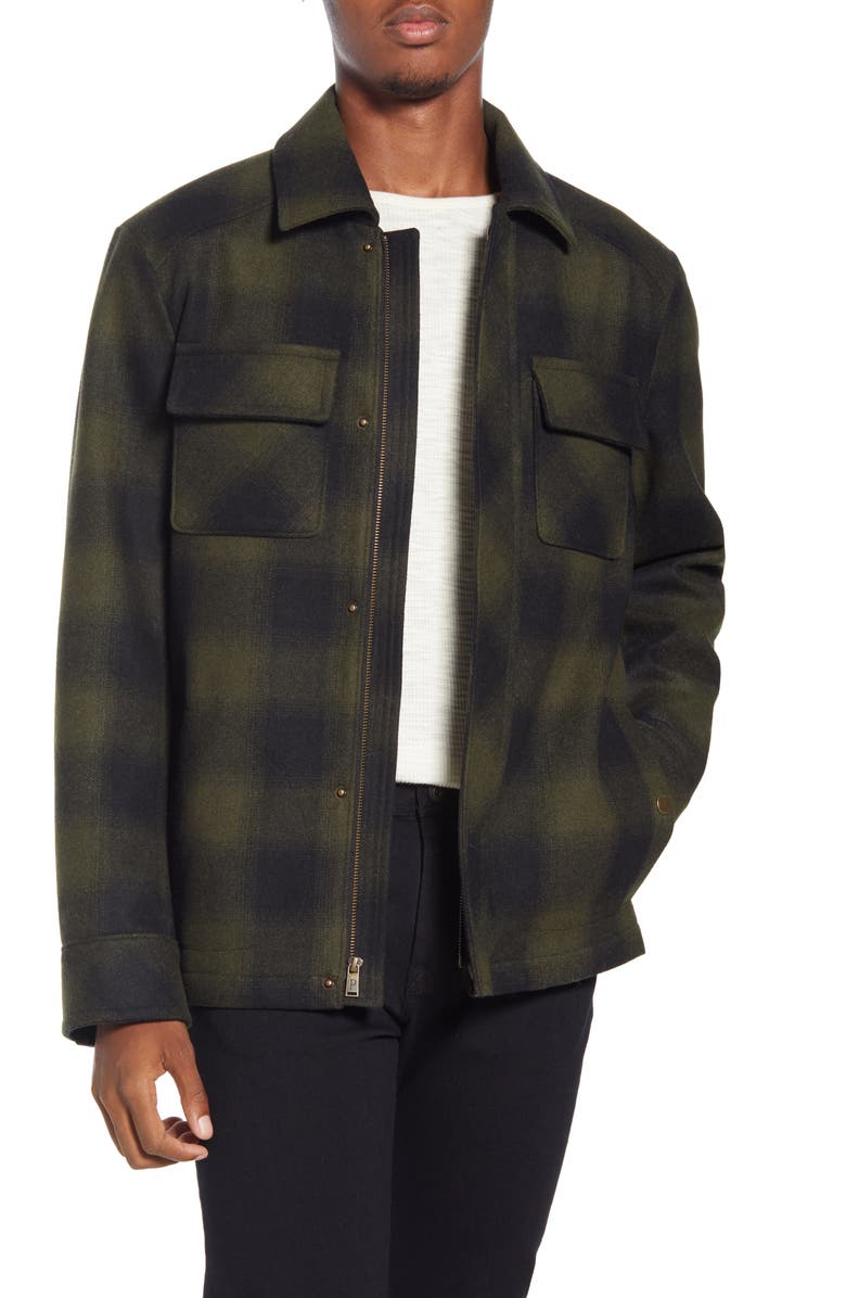 Pendleton Boulder Ombré Check Water Repellent Jacket, Main, color, 