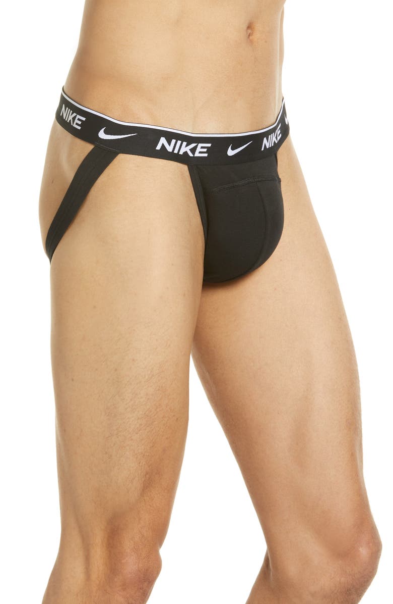 Nike 3-Pack Dri-FIT Essential Stretch Cotton Jockstraps, Alternate, color,