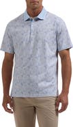 Bugatchi Vidal OoohCotton® Palm Print Polo