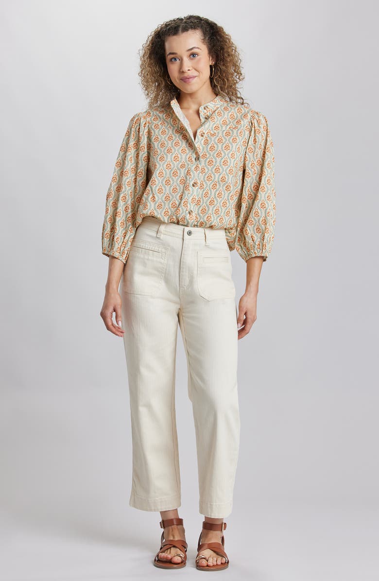 SUPPLIES BY UNIONBAY Jenni Solid Crop Jeans, Alternate, color, Alabaster