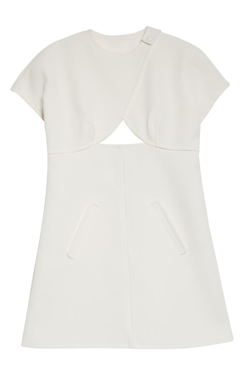 Courrèges Cutout Crepe Minidress, Alternate, color, 