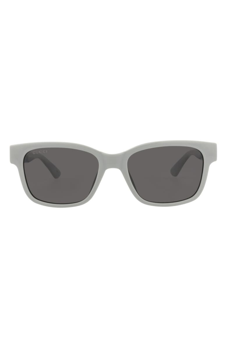 Gucci 54mm Square Sunglasses, Main, color, Grey/ Grey
