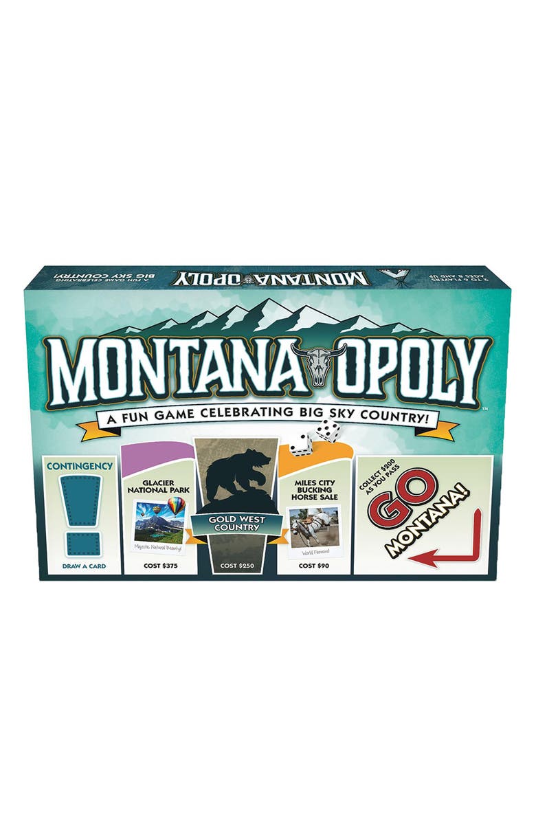 Late for the Sky Montanaopoly Monopoly Board Game, Alternate, color, Multicolored