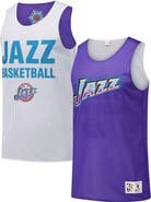 Mitchell & Ness Men's Mitchell & Ness Purple Utah Jazz Hardwood Classics Reversible Mesh Practice Jersey