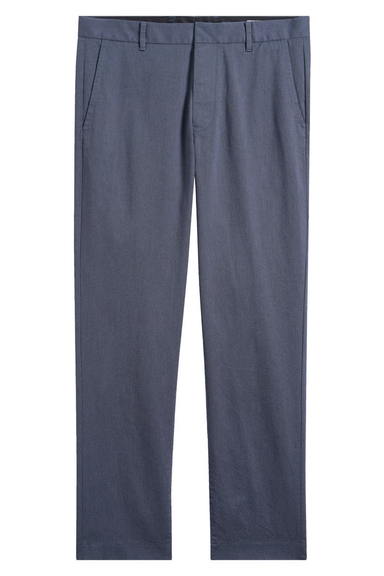 Weekday Warrior Stretch Cotton Trousers, Main, color, STEEL BLUE YARN DYE