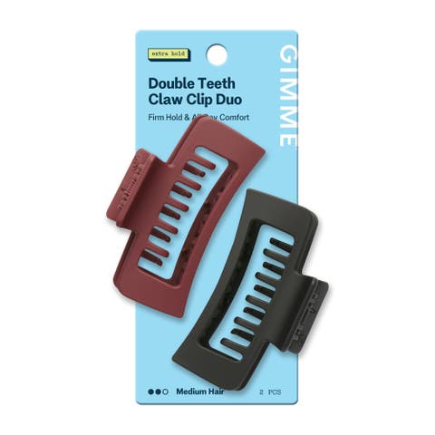 Rectangle Double Teeth Claw Clip