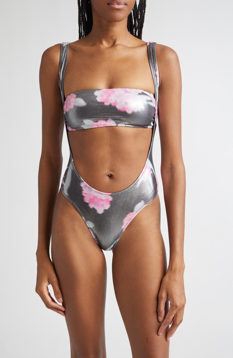 JULIE KEGELS Astrid Cutout One-Piece Swimsuit, Main, color, 