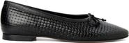 Menina Step Amelie Black Weave Ballet Flat
