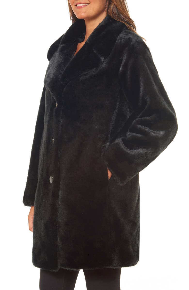 Kate Spade New York faux fur coat, Alternate, color, 