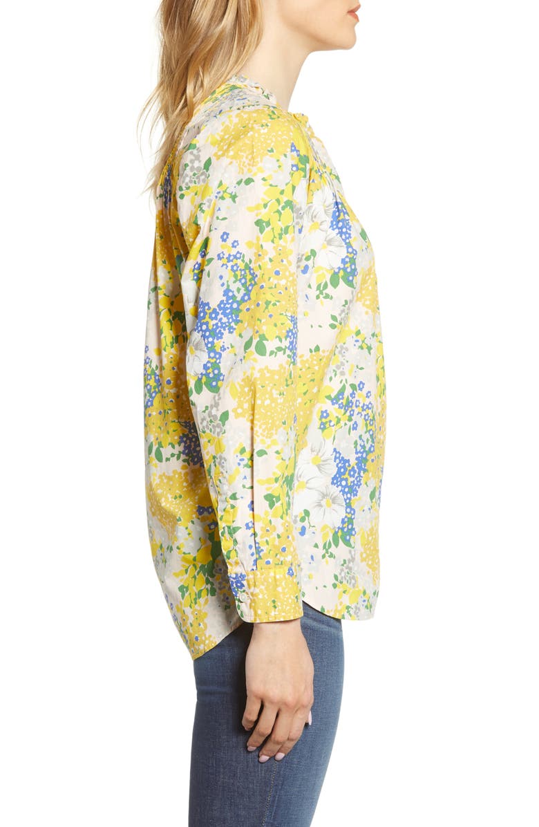 J.Crew Ruffle Classic Popover Shirt, Alternate, color, 