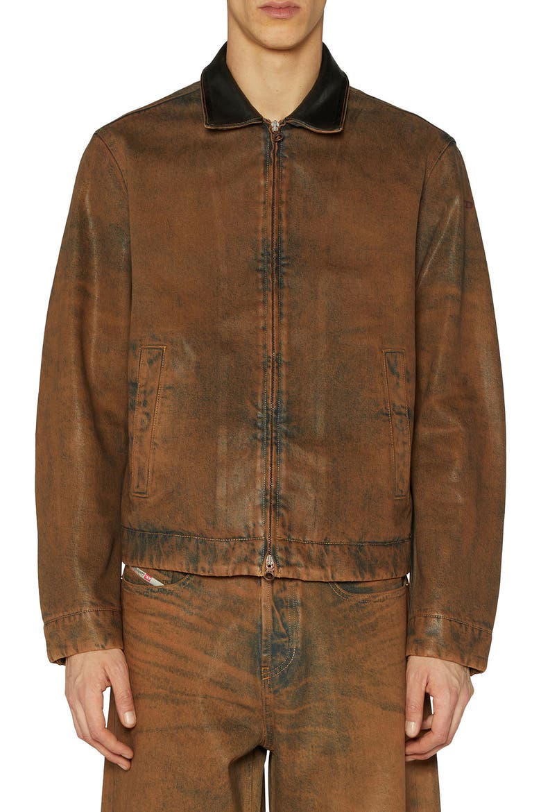 Rohe Denim Jacket, Main, color, RUST WASH DENIM