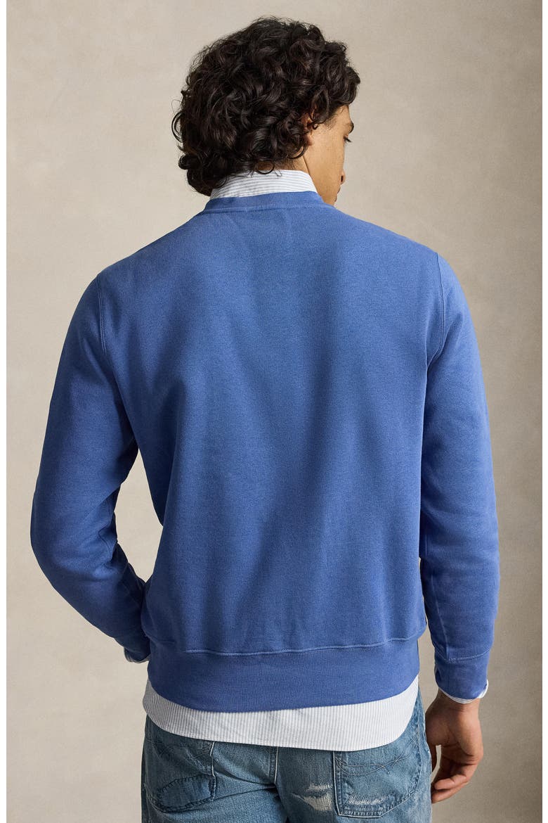 Polo Bear Fleece Crewneck Sweatshirt, Alternate, color, BLUE