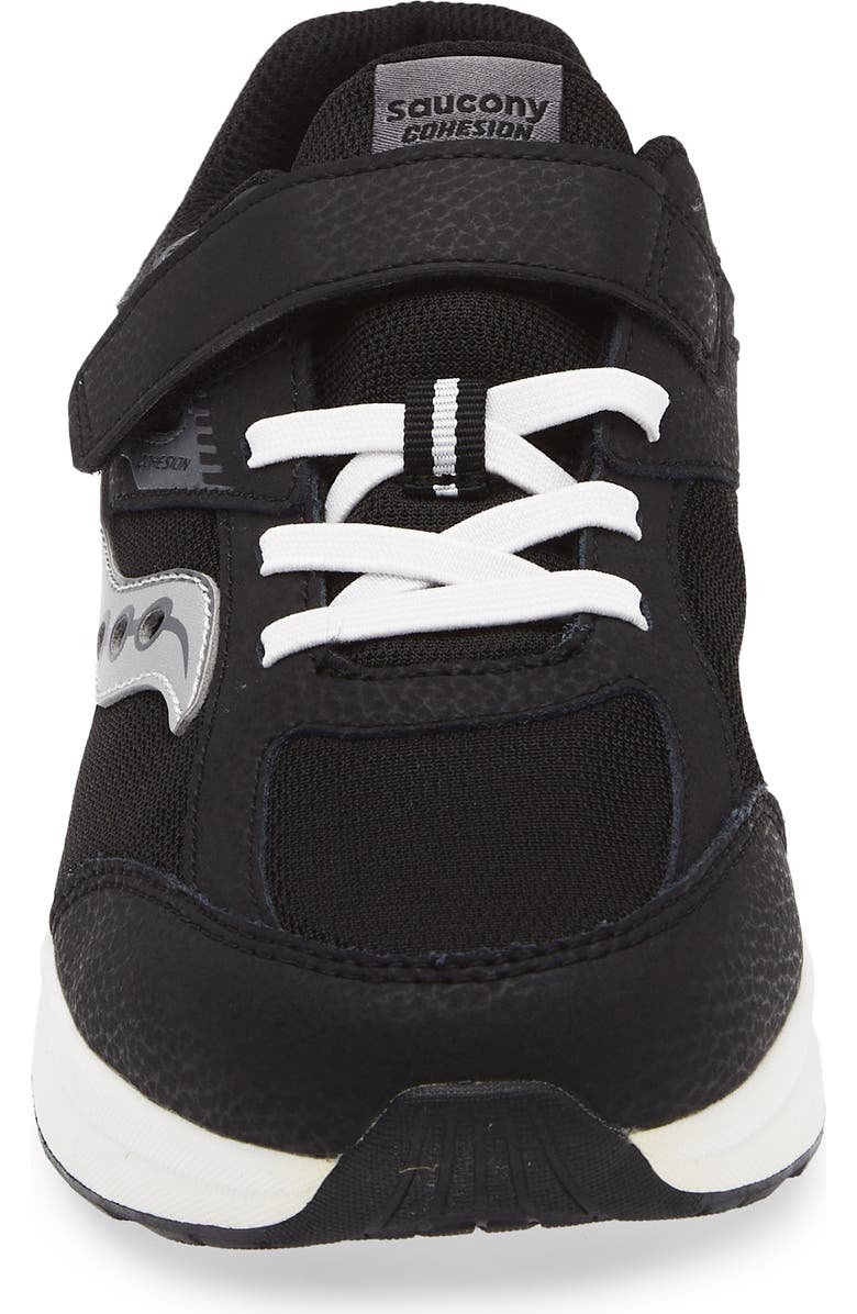 Saucony Kids' Cohesion Kidz A/C Sneaker, Alternate, color, Black/ White