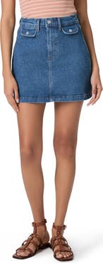 PAIGE Janelle Denim Miniskirt