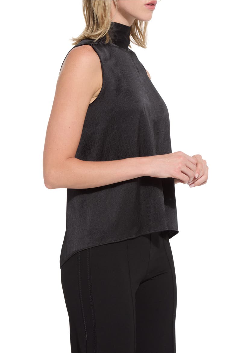 Tabitha Sleeveless Scarf Top, Alternate, color, BLACK