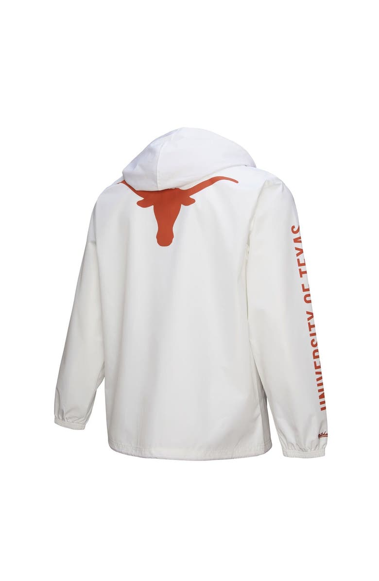 Mitchell & Ness Men's Mitchell & Ness White Texas Longhorns Coaches Full-Snap Hoodie Jacket, Alternate, color,
