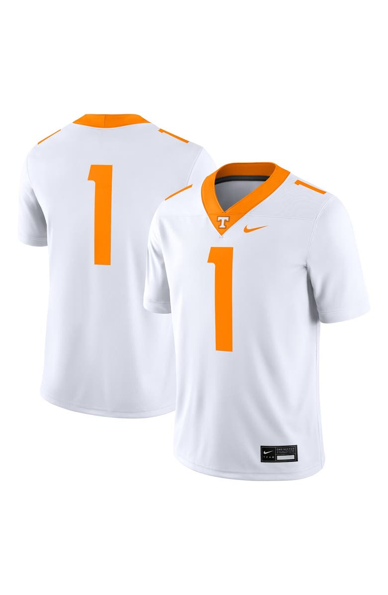 Nike Men's Nike #1 White Tennessee Volunteers Game Jersey, Main, color, White