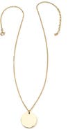 Cufflinks, Inc. Men's Engravable Goldtone Pendant Necklace