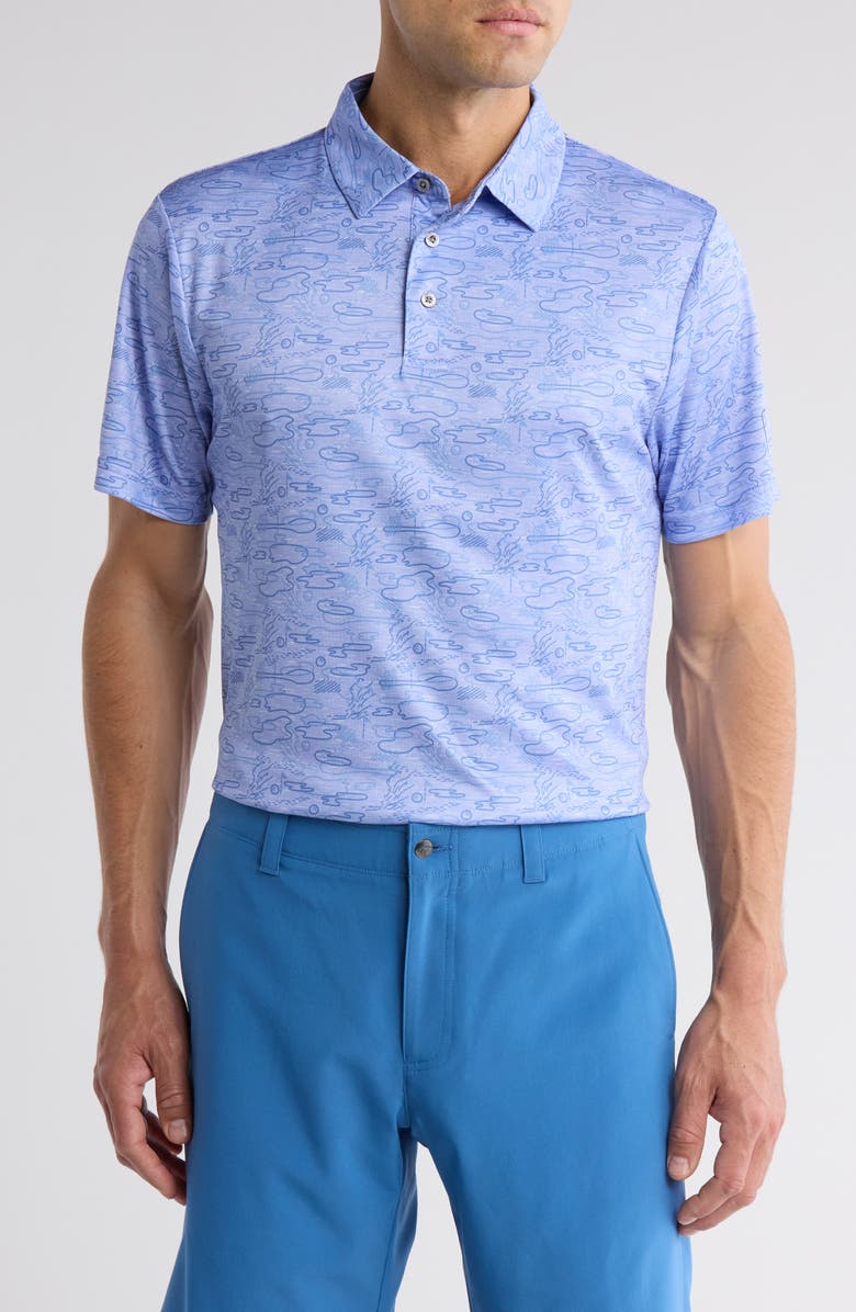 PGA TOUR Linear Golf Polo, Main, color,