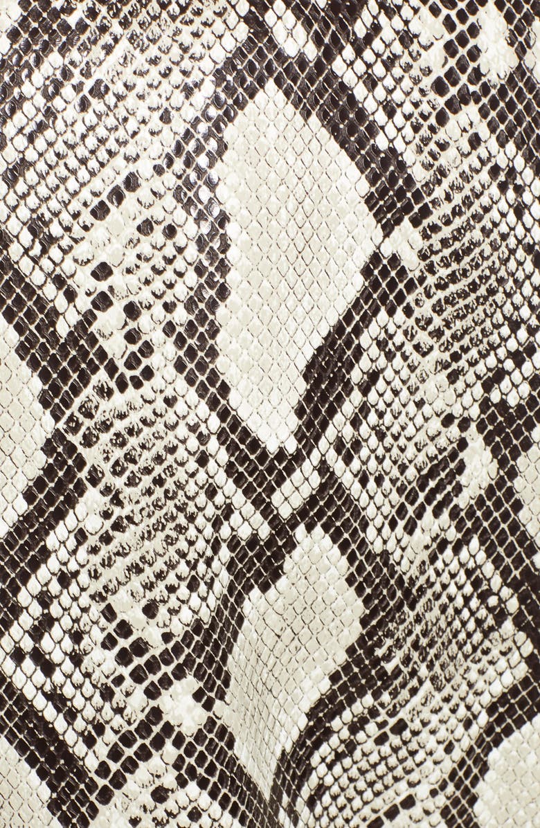 Mural Snakeskin Faux Leather Jacket, Alternate, color, 