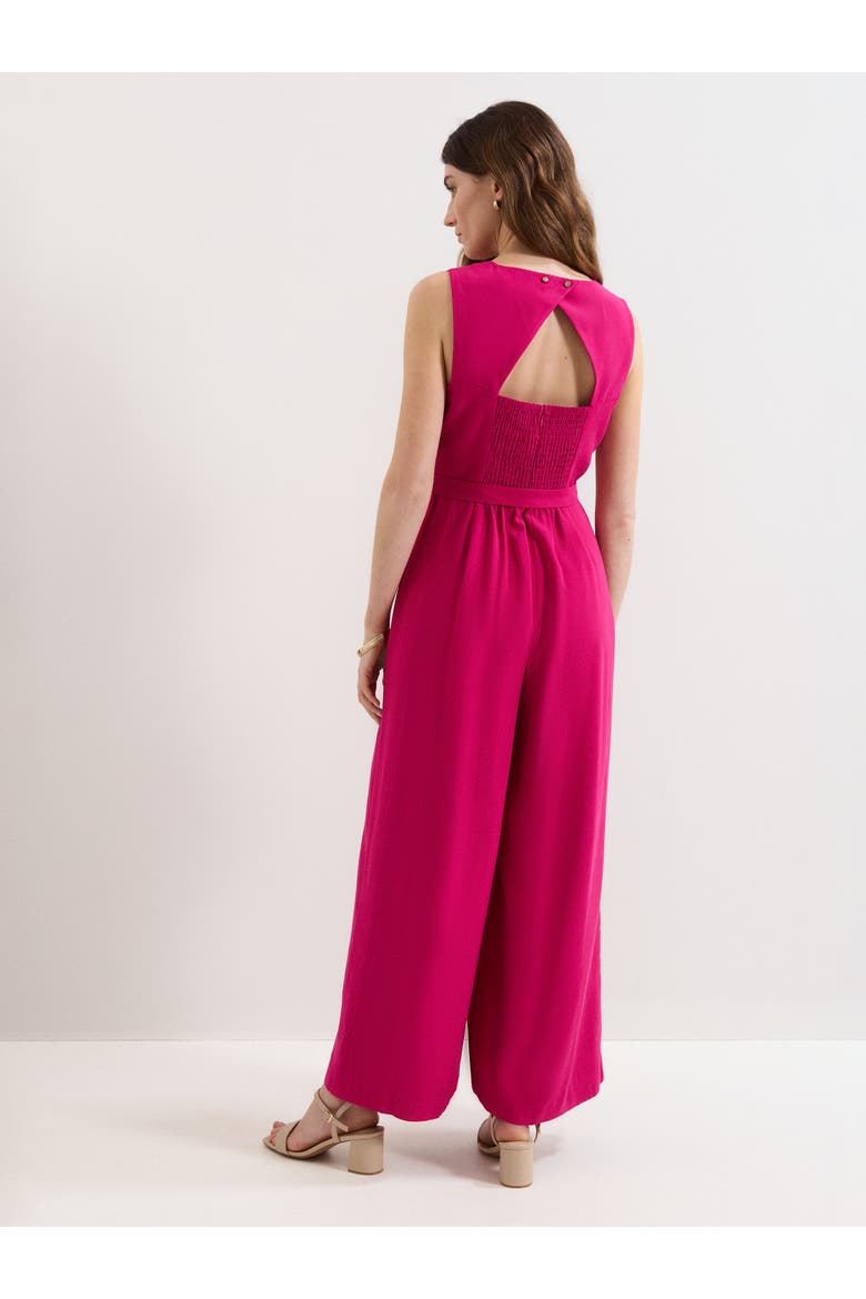 Marta Belted Jumpsuit, Alternate, color, Fuchsia