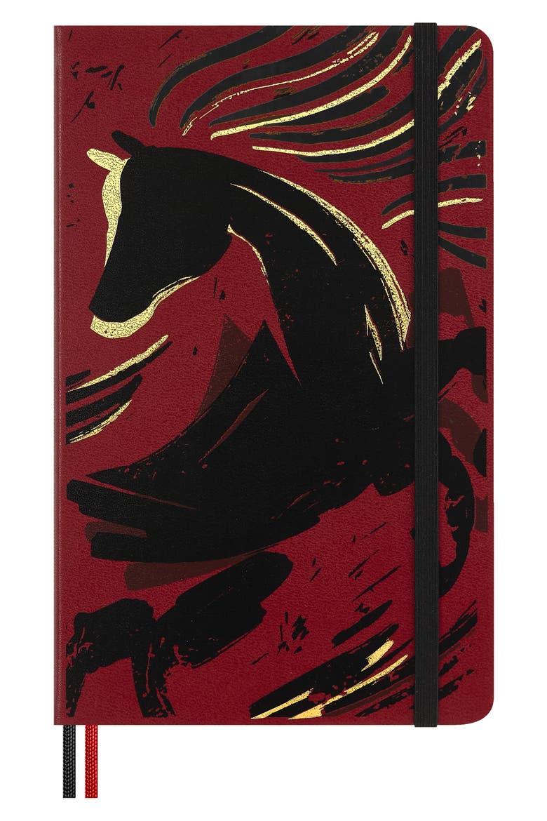 Year of the Fire Horse Notebook, Main, color, RED