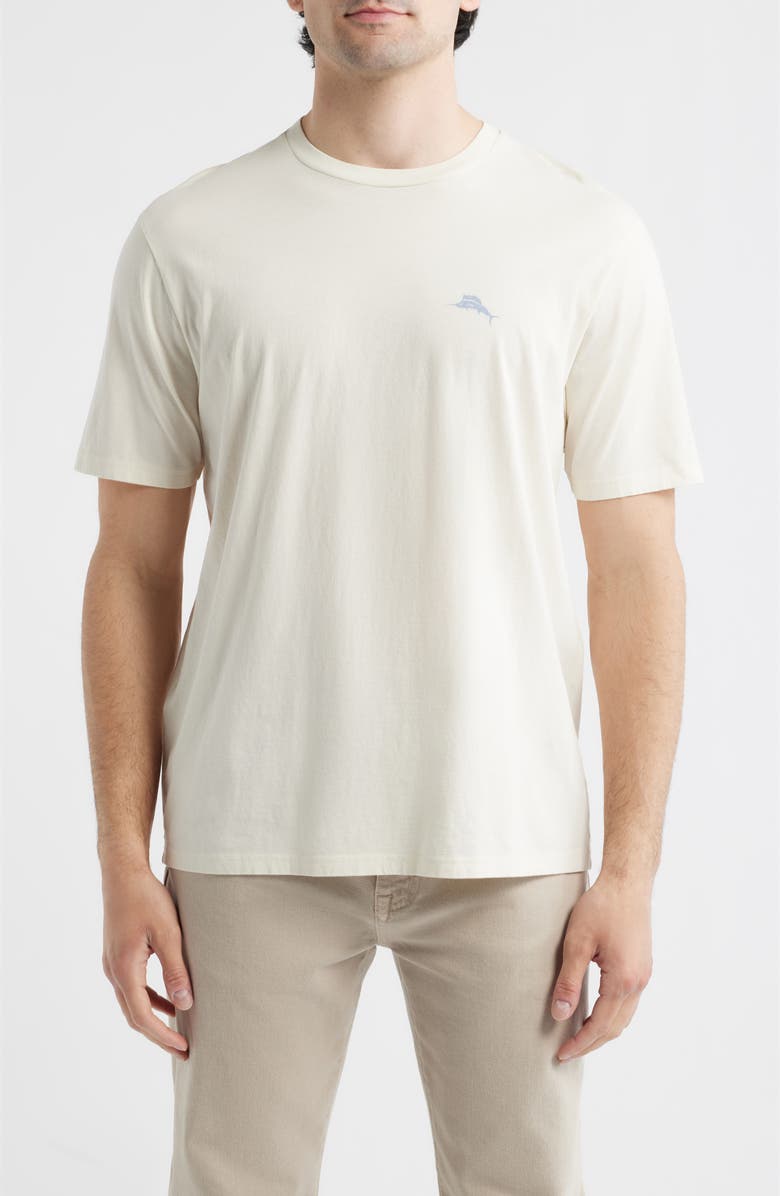 Tommy Bahama Sardina Soirée Cotton Graphic T-Shirt, Main, color, Vanilla Ice