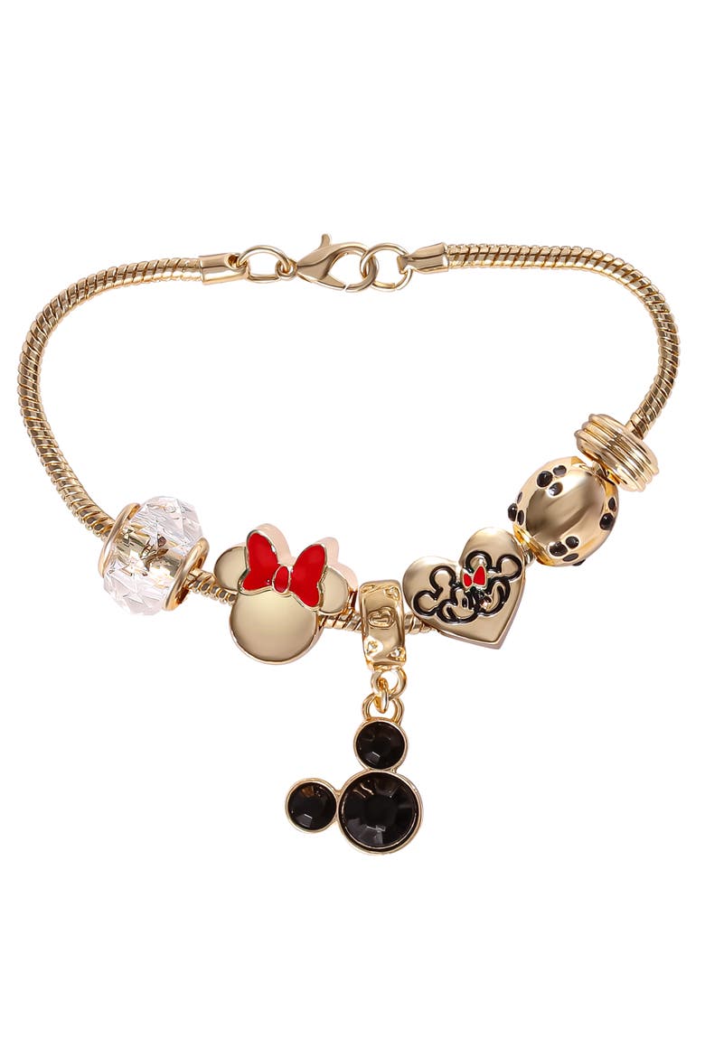 Fashion Charm Bracelet, 7", Main, color, Gold
