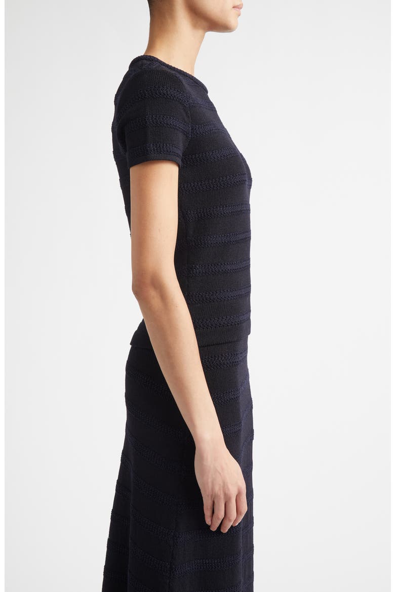 Breton Stripe Wool Blend Sweater, Alternate, color, BLACK / NAVY MULTI
