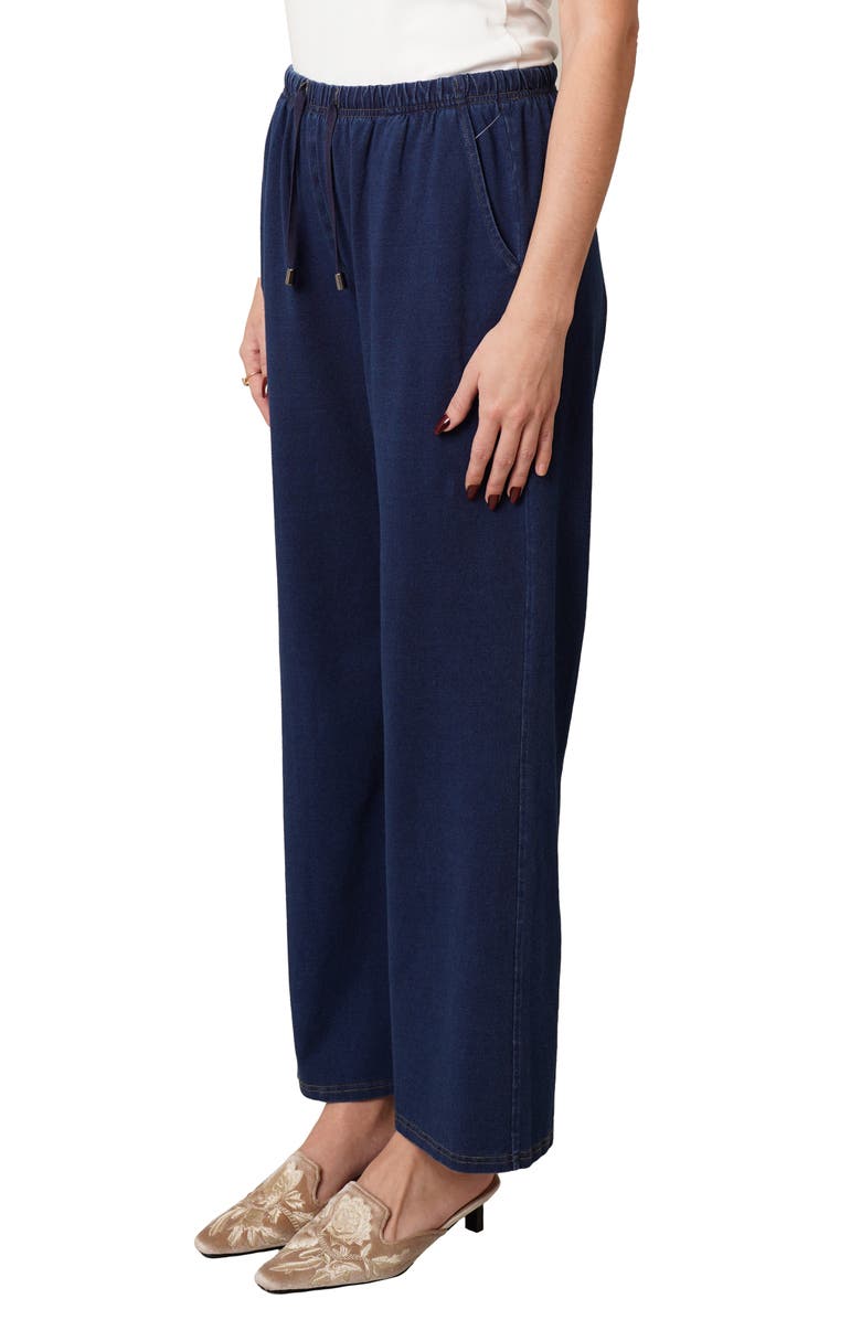 CYRUS Drawstring Wide Leg Pants, Alternate, color, Dark Wash
