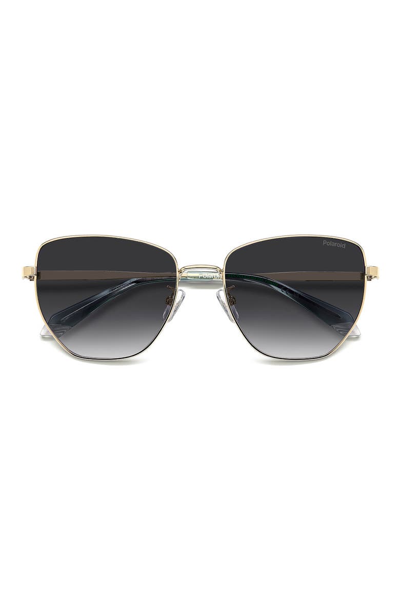 56mm Polarized Gradient Square Sunglasses, Alternate, color, 0J5G-WJ