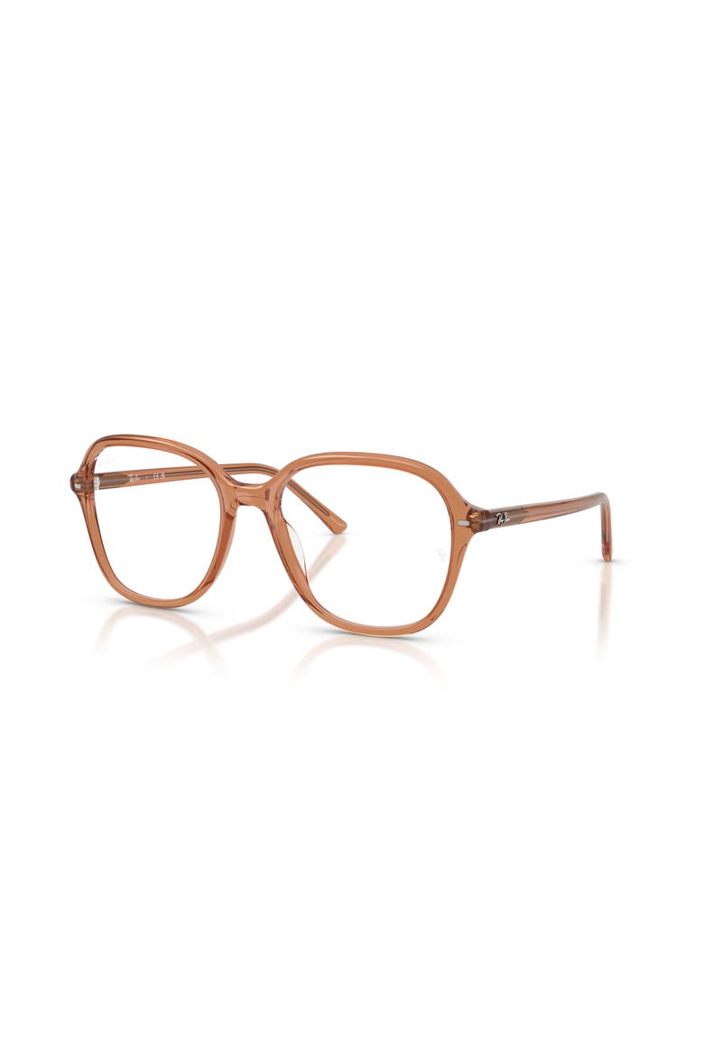 56mm Square optical glasses, Main, color, Brown