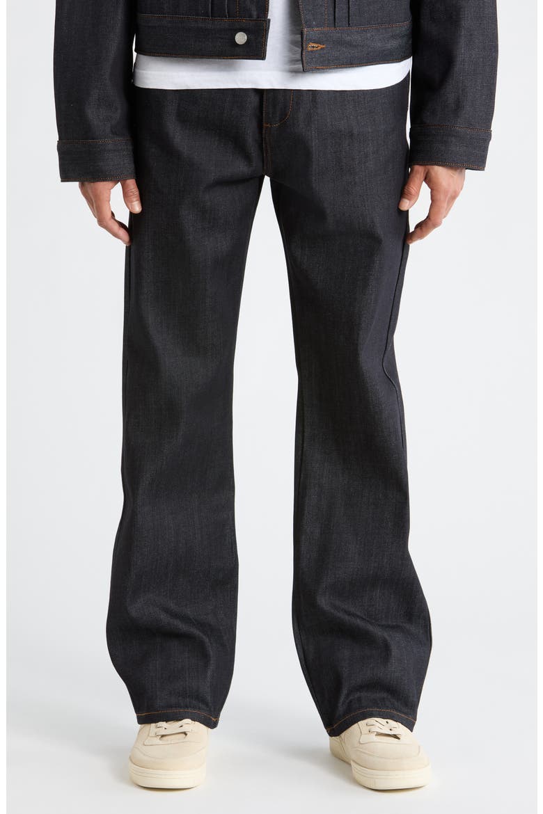 Growth Ripped & Repaired Selvedge Jeans, Main, color, RAW DENIM